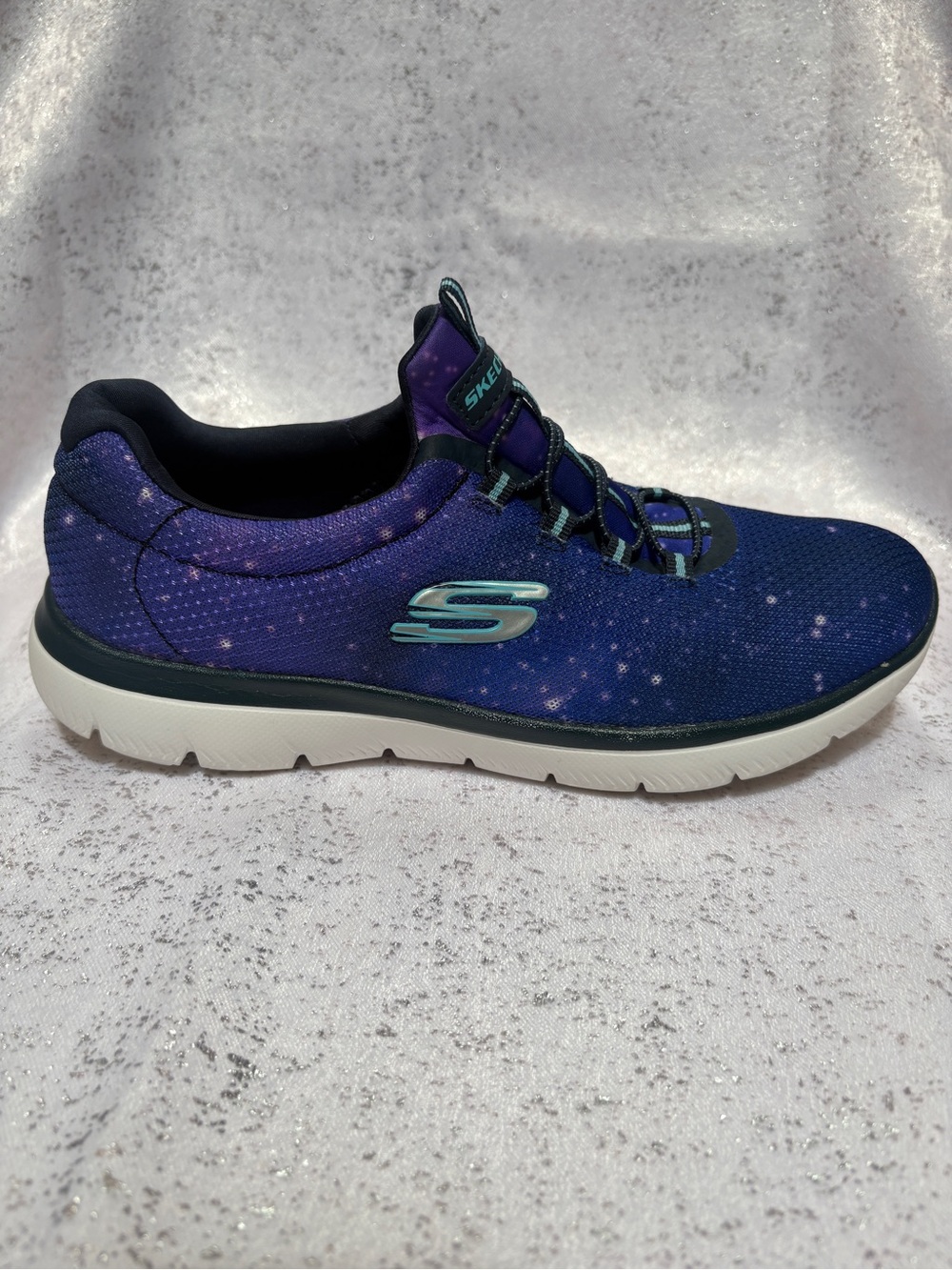 Skechers Women's Slip-On Trainer in Purple Galaxy